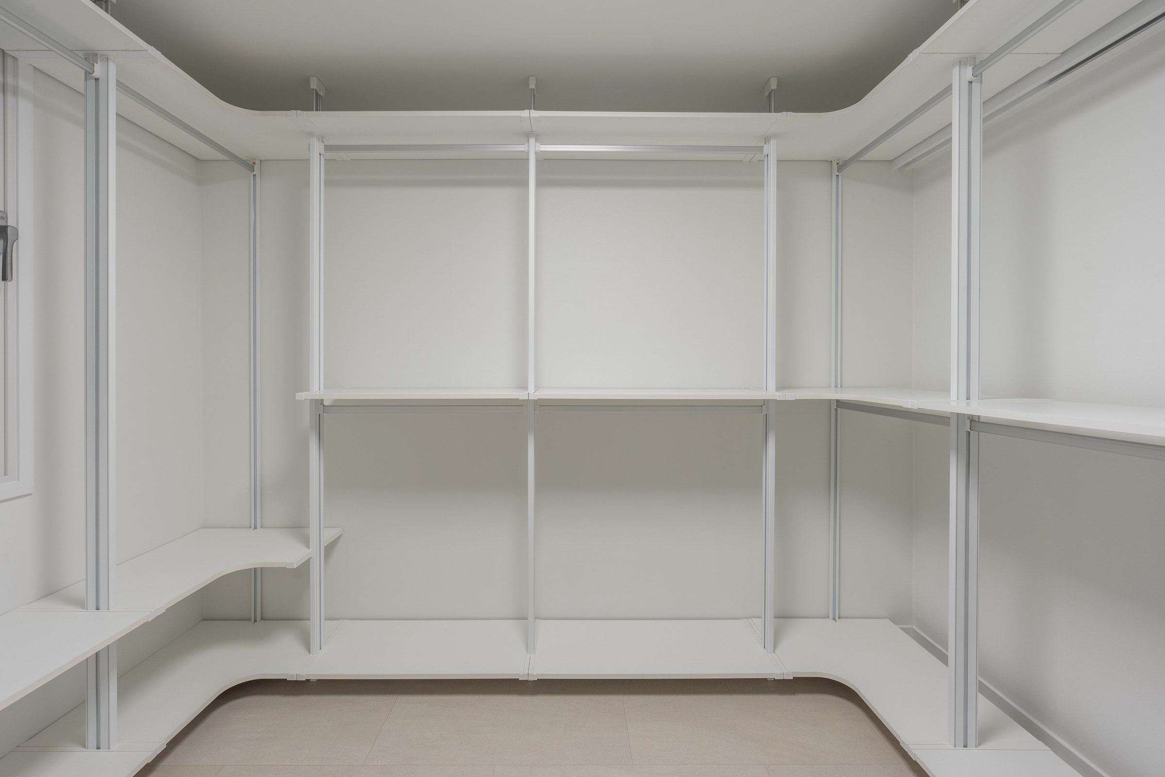 Dressing room organising clothes and domestic storage